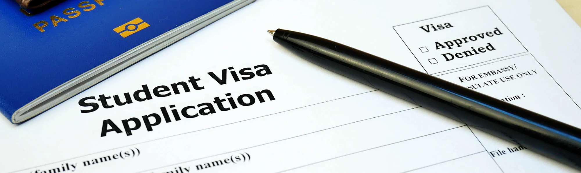 student visa application paper